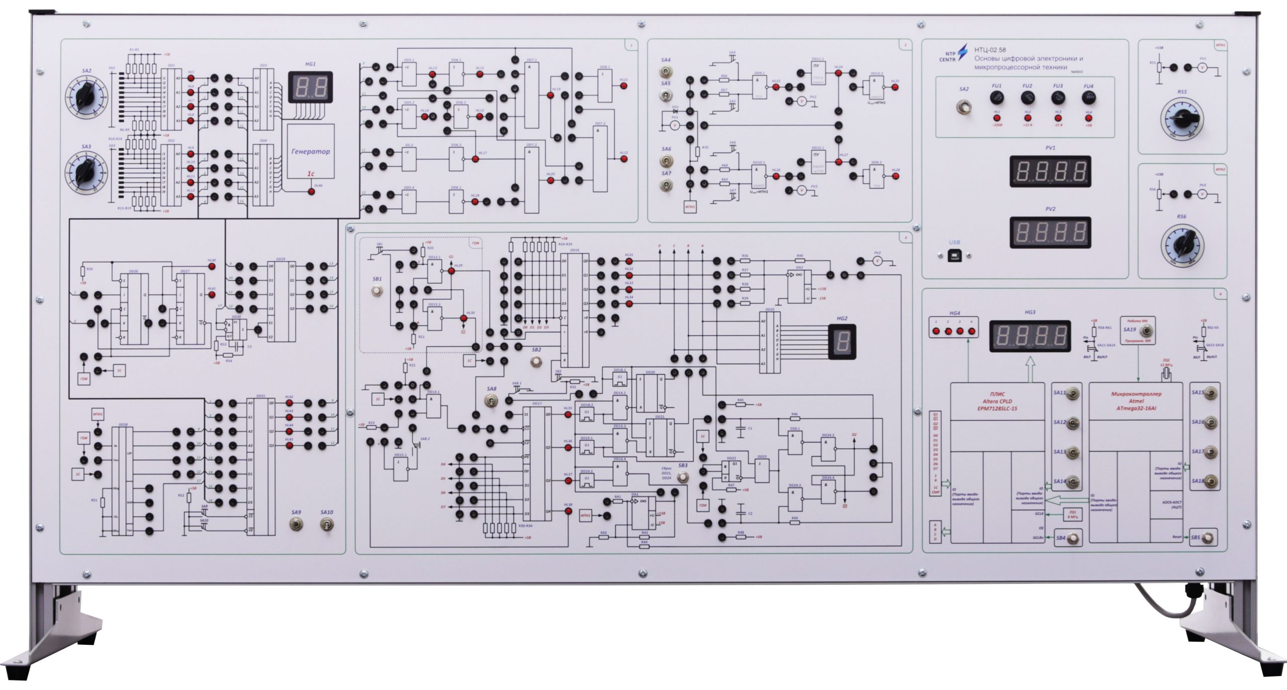 НТЦ-02.58 “Основы цифровой электроники и микропроцессорной техники” | NTP  Centr